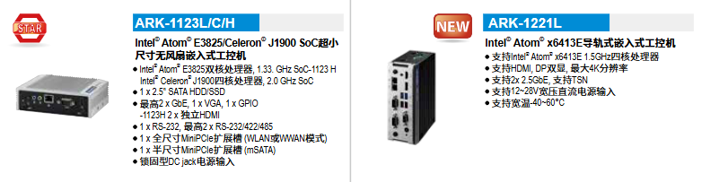 研华嵌入式工控机产品手册